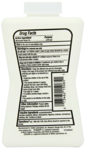 Zeasorb Super Absorbant Antifungal Powder, Foot Care, 2.5-Ounce Bottles (Pack of 2) [Package may vary] - Thumbnail 2