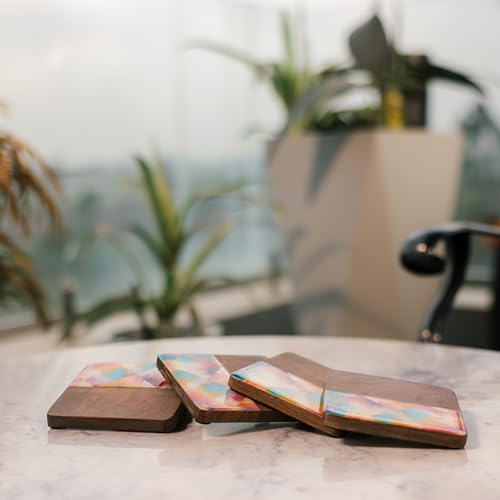 Image of Aurora Wood Coaster (Set of 4)