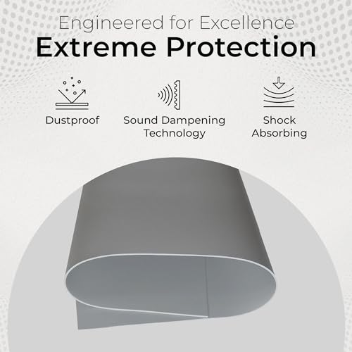Image of Exactly Rubber - Commercial Grade Silicone Sheet, 60A Durometer Silicone Mat, -80 to 450F Temperature Resistant Rubber Mat, Rubber Sheet with 350% Elongation, Made in The USA, 1 /32 x 3 x 9 inch, Grey