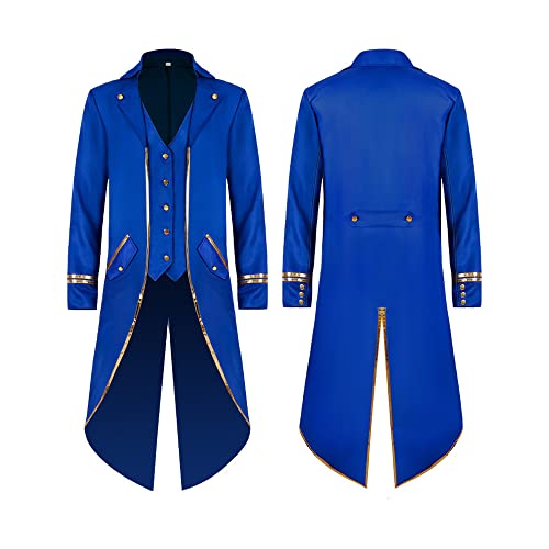 Chaqueta medieval steampunk para hombres corpulentos que buscan comodidad gótica