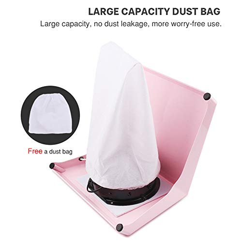 Máquina extractora de polvo de uñas de 100 W, colector de polvo profesional para manicura y pedicura, ideal para acrílico y gel de extensión de uñas de polietileno