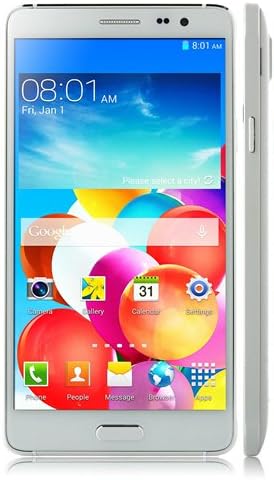 Unlocked Note 4 Mobiper N9100 Smartphone 13MP Android 4.4 MTK6582 Quad Core 1GB 8GB 5.7 inch white