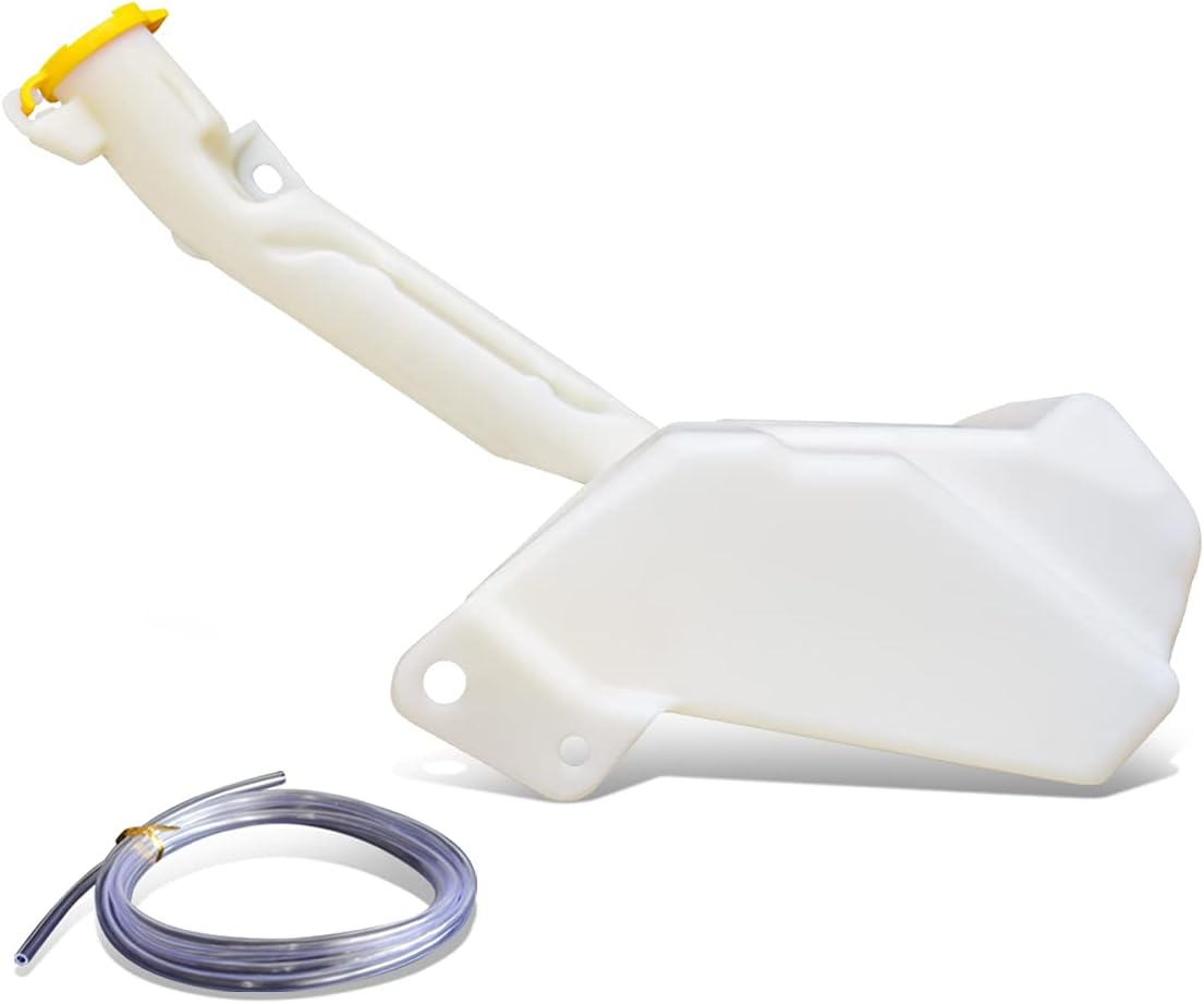 Auto Dynasty CH1288167 Factory Style Car Windshield Washer Reservoir Tank - Reservoir Cap | Washer Fluid Pump | Fluid Level Sensor - Compatible with Jeep Grand Cherokee 02-04, White
