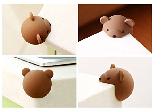 Image of Corner Guards Edge Bumpers Ball Shape Baby Child Safety Proof Furniture Table Protector 4 Pieces (Chicken)