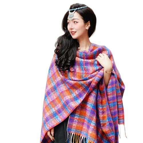 Poncho chal de primavera elegante con capa decorativa premium para mujer modelo A J 7