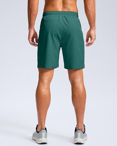 Image of G Gradual Men's Athletic Running Shorts with Zipper Pockets Quick Dry 7 inch / 5 inch / 9 inch Workout Gym Shorts for Basketball Hiking