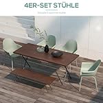 Outsunny Gartenstuhl Set Grün (4-teilig)
