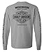 Harley-Davidson Men's Shirt, Willie G Skull Long Sleeve Tee, Gray 30296651 (L)
