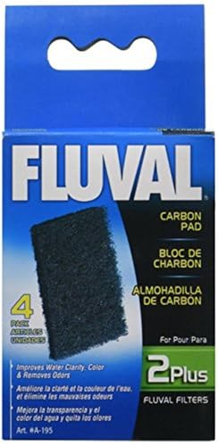 Fluval Aktivkohlefilterpatrone, für den Fluval 2+ Innenfilter, 4er Pack