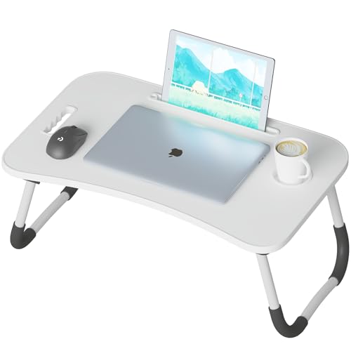 Table de lit pour ordinateur portable et support de lecture réglable - 2