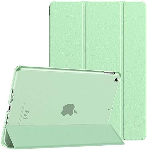 Dadanism Case for iPad 9th/8th/7th (2021/2020/2019Model) Generation, [Shock Absorption] Ultra Slim Lightweight Trifold Stand Smart Cover for iPad 10.2 inch Tablet Auto Wake/Sleep, Green