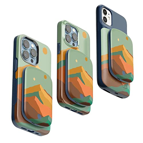 Casely Power Pod | Magsafe Compatible Battery Pack | Endless Peaks | Colorblock Mountain Power Pod (5,000 Mah) #TOP4