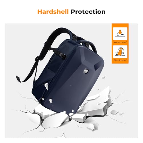 Image of K&F CONCEPT Camera Backpack,Hardshell Photography DSLR Camera Bag with 15-15.6 Inch Laptop Compartment Hard Shell Camera Case Compatible with Canon /Nikon /Sony /DJI Mavic Drone