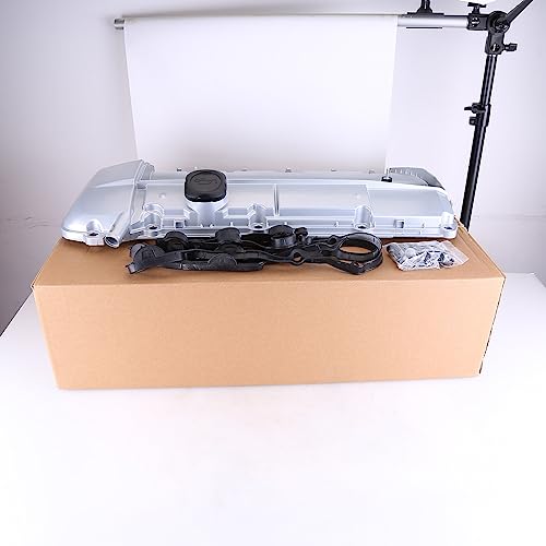 Zcargel XIANQB0033X-111-AA Engine Valve Cover,Zcargel Valve Cover Gasket Spark Plug Tube Seal Valve Cover Compatible For 98-02 E39 525I 528I E46 325I 328I 330I X5 Replacement 11121432928 11-12-1-437-3951 1121437395 thumb #1