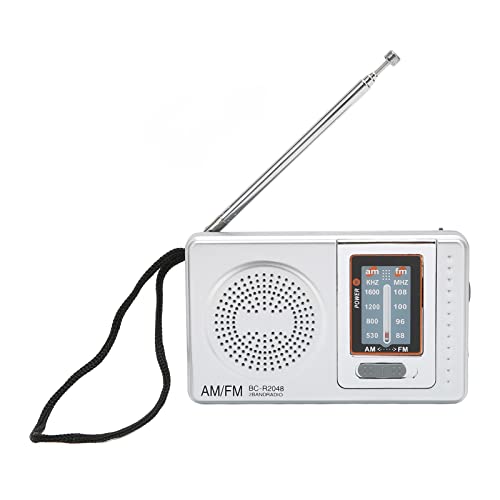 Portable AM/FM Pocket Radio with Tuning and Battery Power