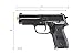 P228 Polymer Spring Powered Airsoft Pistol (Color: Black)