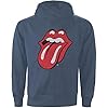 The Rolling Stones Men's Classic Tongue (Back Print) Regular Fit Crew Neck Long Sleeve Hoodie, Blue (Navy Navy), Large (Manufacturer Size:Large) #1