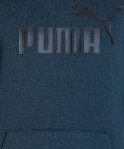 Image of Puma Cotton Men Ess Big Logo Hooded Neck Hoodie Fl (S) Mineral
