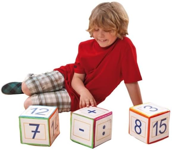 7. Bild von Betzold - Blanko-Würfel mit Einstecktaschen Pocket Cube Bewegungswürfel Lernwürfel bunt