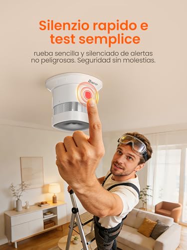 Detector de humo Heiman HS1SA-E Plus compatible con ZHA y Zigbee 3.0 7