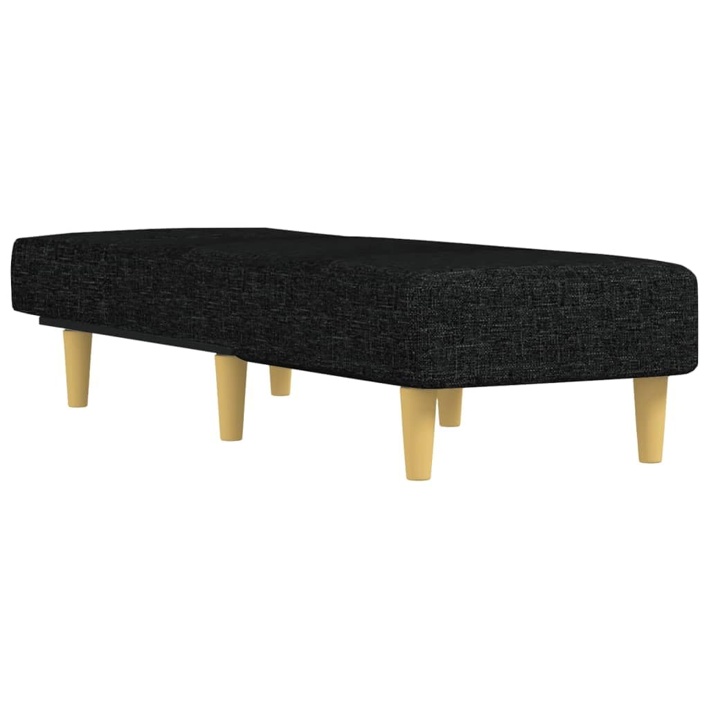 Chaise Longue in Tessuto Nero,Chaise Longue,Chaise Longue Camera da Letto,Chaise Longue Salotto(SPU:352800)