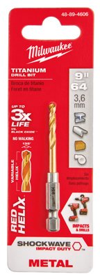 Milwaukee 48-89-4606 Drill Bit Titanium 9/64"