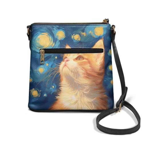 Image of Leather Purses for Women, Leather Hobo Bags for Women Travel Sling Purse Triple Zippered Pockets Shoulder Bag