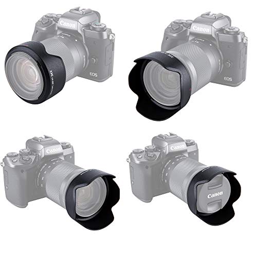 Image of JJC LH-60F Bayonet Lens Hood for Canon EF-M 18-150mm f /3.5-6.3 is STM, Replaces Canon EW-60F