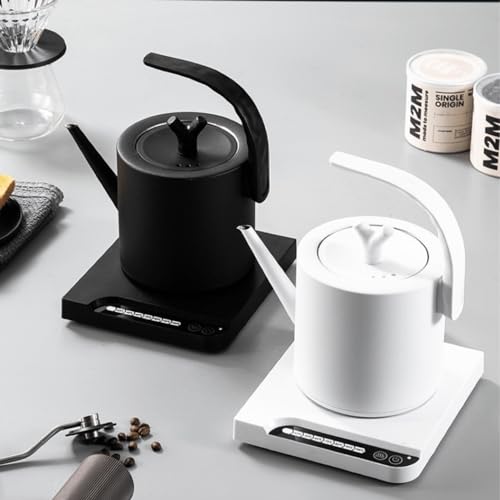 Hervidor eléctrico de acero inoxidable con control de temperatura 1L negro miniatura 7