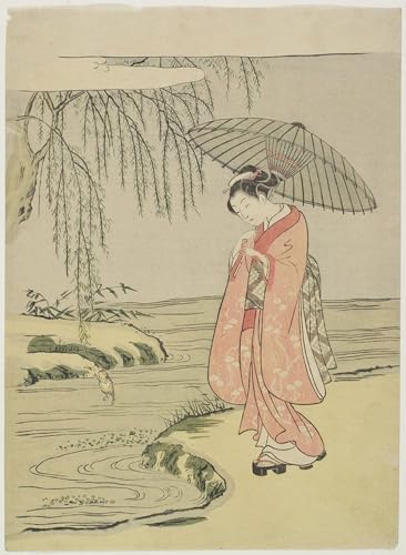 Mitate du Calligraphe Ono No To | Image sur Toile Impression Tableaux 60x90