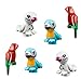 LEGO 6 pcs NEW Friends Animal BIRD Lot Assortment Zoo Parrot Tropical Macaw Blue White Red Green Exotic Minifig Minifigure Pet Pluma Figure cute boy girl part piece pack