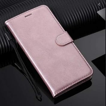 Dkandy for iPhone 15, Vintage Series Faux Leather Flip Wallet Case Stand with Card Holder & Magnetic Closure Flip Cover for iPhone 15 - Rose Gold