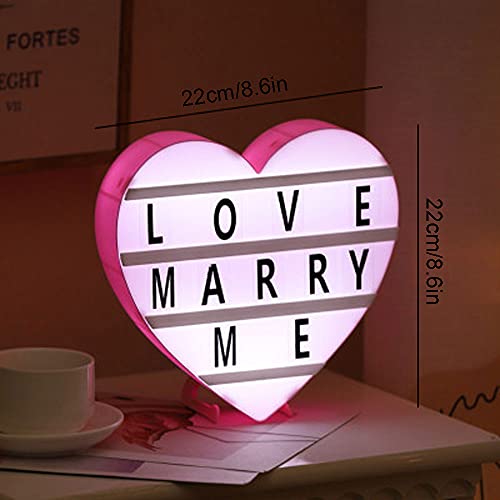 N / e Heart LED Letter Lights Sign, Birthday