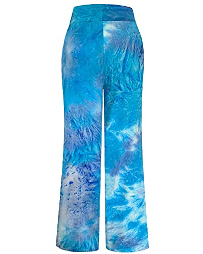 Image of NEWCOSPLAY Women's Comfy Pajama Pants Casual Drawstring Palazzo Lounge Wide Leg Pants