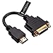 Price comparison product image HDMI (M) to DVI-D (F) Lead Adapter (DVI-D Dual Link 24+1) DVI Female to HDMI Male Adaptor With Gold-Plated Connectors 1080P Full HD Converter 15cm