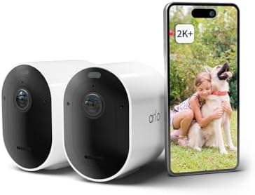 Arlo 4 Arlo Pro 5 Camara de Vigilancia WiFi Exterior 2K, Camara Vigilanc...