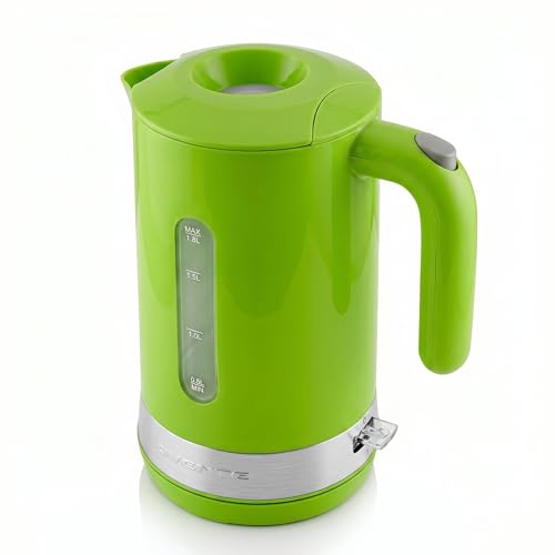 Image of OVENTE 1.8L Electric Kettle, BPA-Free with Easy-Fill Lid, Green KP413G | 1500W Fast Boiling Water Heater, Auto Shut-Off, Boil-Dry Protection, 360 Swivel Base, Clear-View Window, Removable Filter