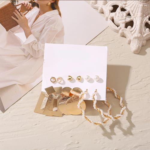 Image of Shining Diva Fashion Stylish Hoop Stud Earrings for Women and Girls