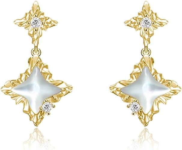 Fashion Star Earrings Irregular Star Earrings Personality 18K gold plated women's earrings