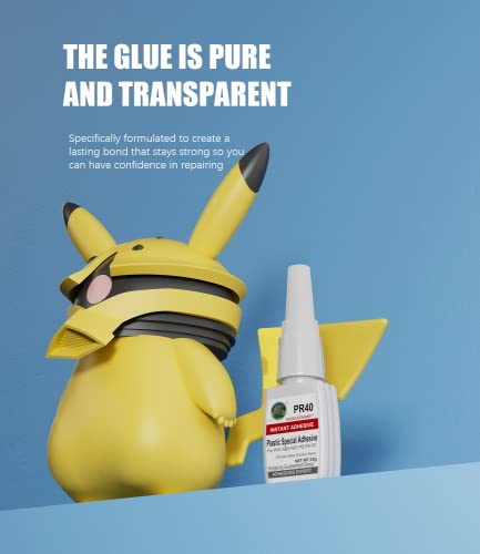 Weglau 20G Plastic Glue, Plastic Adhesive, For Bonding Plastic And Plastic, Plastic And Other Material. Instant Super Glue For Plastic, Model, Acrylic, Tube, Pvc, Vinyl, Abs, Pbt, Ps, Pa, Pc, Pm, Ma #TOP3