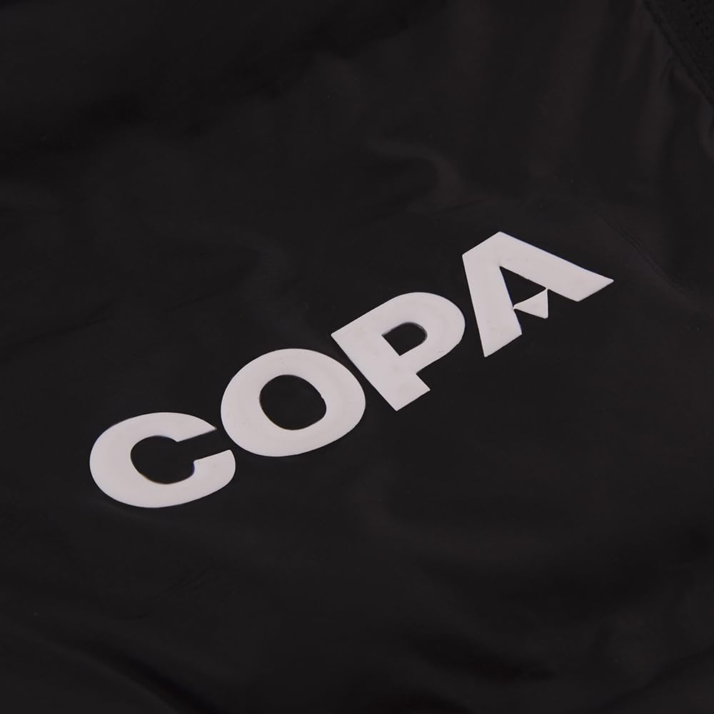 COPA - Piumino Lungo con Cappuccio - Calcio - Uomo - Nero - 100% poliestere