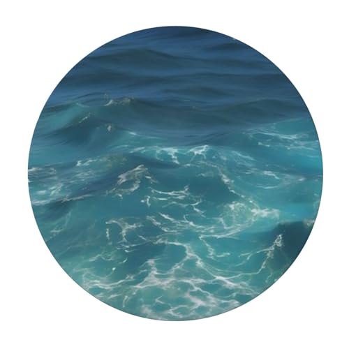 Nappe ronde imperméable avec bord élastique robuste, collection Deep Blue - 4