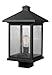 Z-Lite 531PHBS-ORB Portland - 1 Light Outdoor Post Mount Lantern in Seaside Style - 9.5 Inches Wide by 17 Inches High, Finish Color: Oil Rubbed Bronze