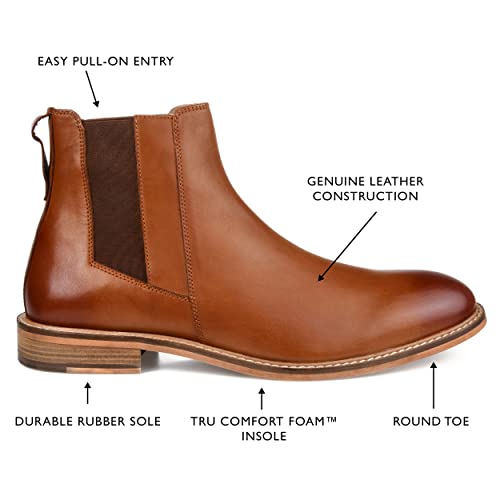 Image of Thomas & Vine mens Corbin Plain Toe Chelsea Boot