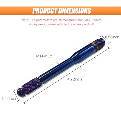 Image of M14x1.25 Car Wheel Alignment Pin, Car Wheel Changing Alignment Tool, Wheel Bolt Guide Pin, Wheel Hanger Balancing and Guide Tool, Wheel Alignment Kit for Most Cars