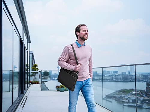 Trust Bologna Sustainable Slim Laptop Bag 16 Inch with Shoulder Strap, Eco Bag, Recycled Plastic Laptop Case, RPET Work Bag, Lightweight Carrying Case for Travel, Business, Office, School - Green Trust Bologna Sustainable Slim Laptop Bag 16 Inch with Shoulder Strap, Eco Bag, Recycled Plastic Laptop Case, RPET Work Bag, Lightweight Carrying Case for Travel, Business, Office, School - Green