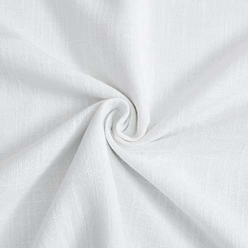 Image of Vision Home White Pinch Pleated Full Blackout Curtains Thermal Insulated Window Curtains 120 inch for Living Room Bedroom Room Darkening Pinch Pleat Drapes with Hooks Back Tab 10 FT 60 inch Wx120 Lx1
