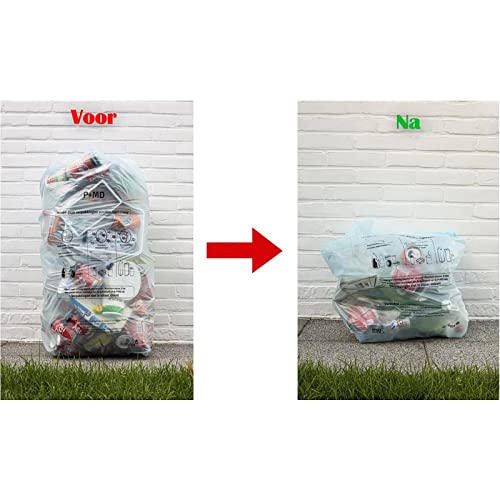 Prensa y abridor de latas grandes, fácil de usar para reciclar, compatible con varios tamaños de botellas y latas