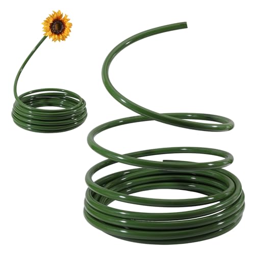 Tubo verde de 10 m para tallos florales en decoración de centros de mesa