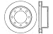 StopTech 128.65086L Sport Cross Drilled Brake Rotor; Front Left
